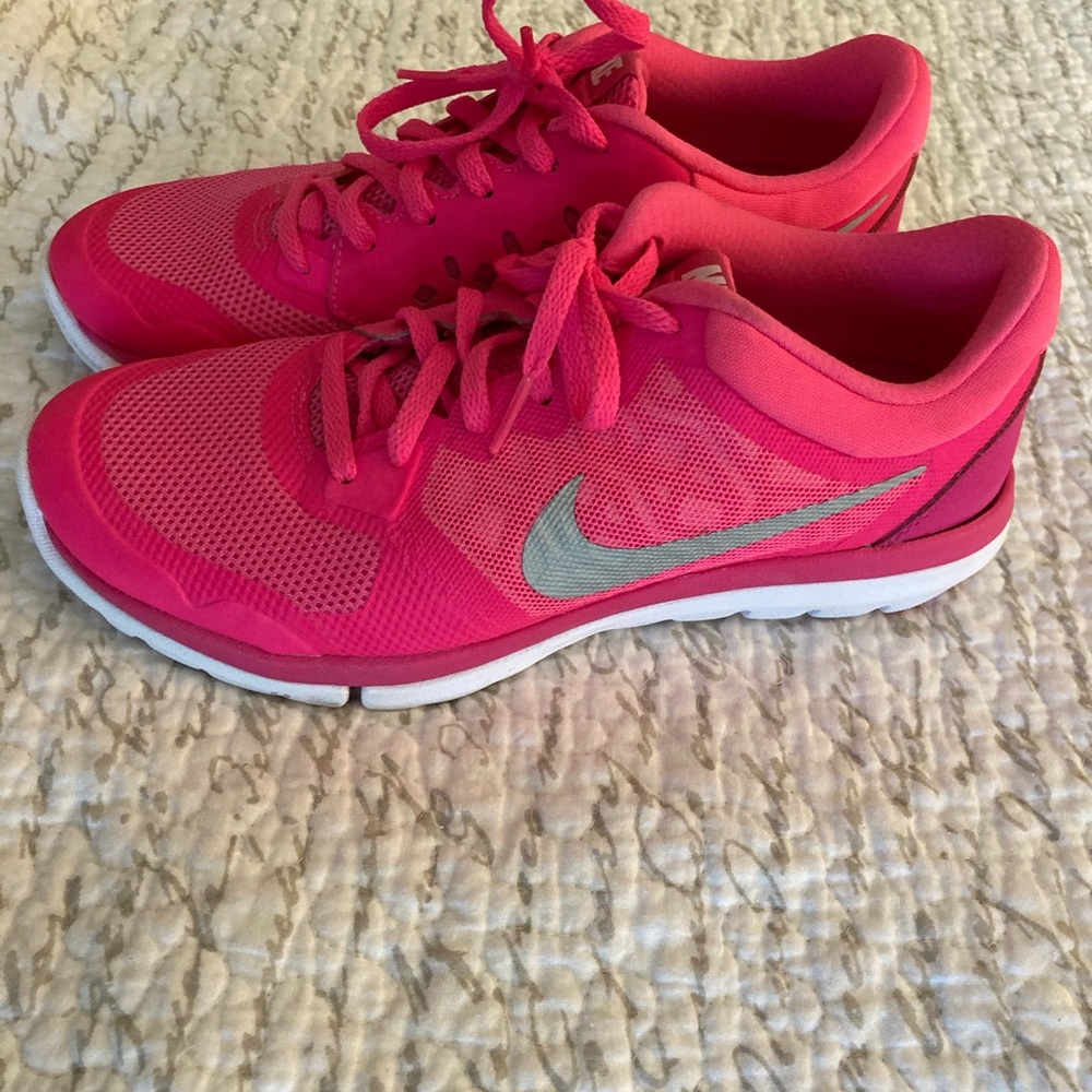 Bright Pink Nike Running Shoes
